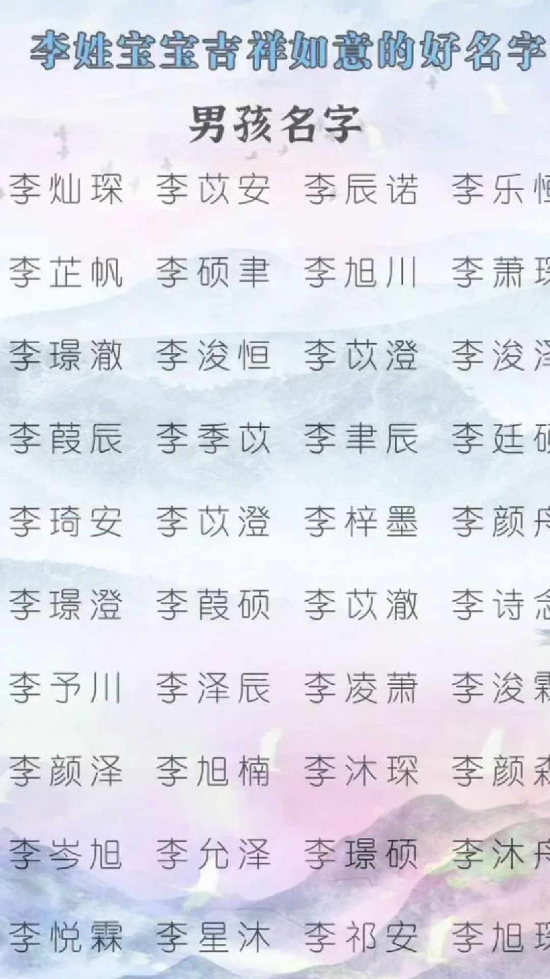 2026新生儿李姓宝宝的吉祥如意好名推荐#宝宝起名