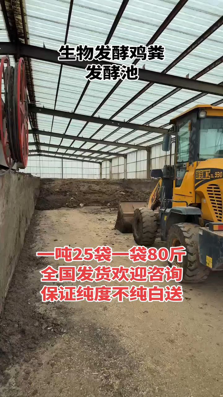 生物发酵鸡粪发酵池