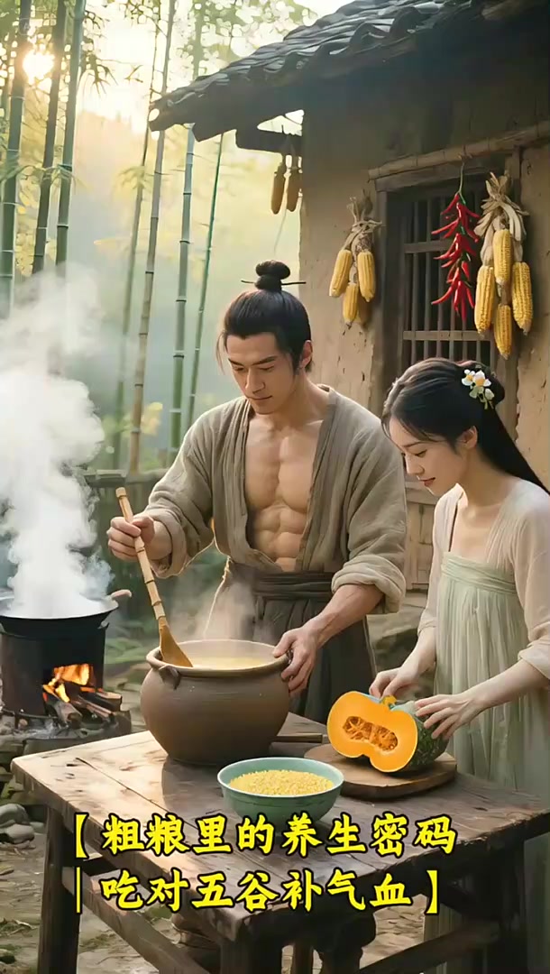 粗粮里的养生密码,吃对五谷补气血,健康养生。