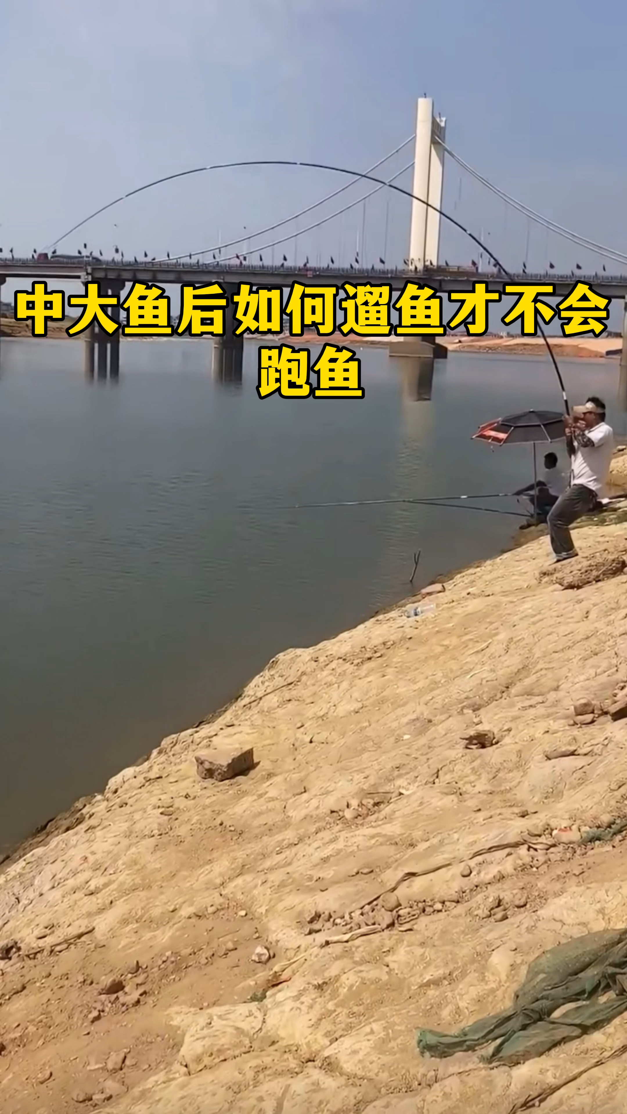 中大鱼后遛鱼才是技术活,如何遛鱼才不会断竿断线跑鱼?