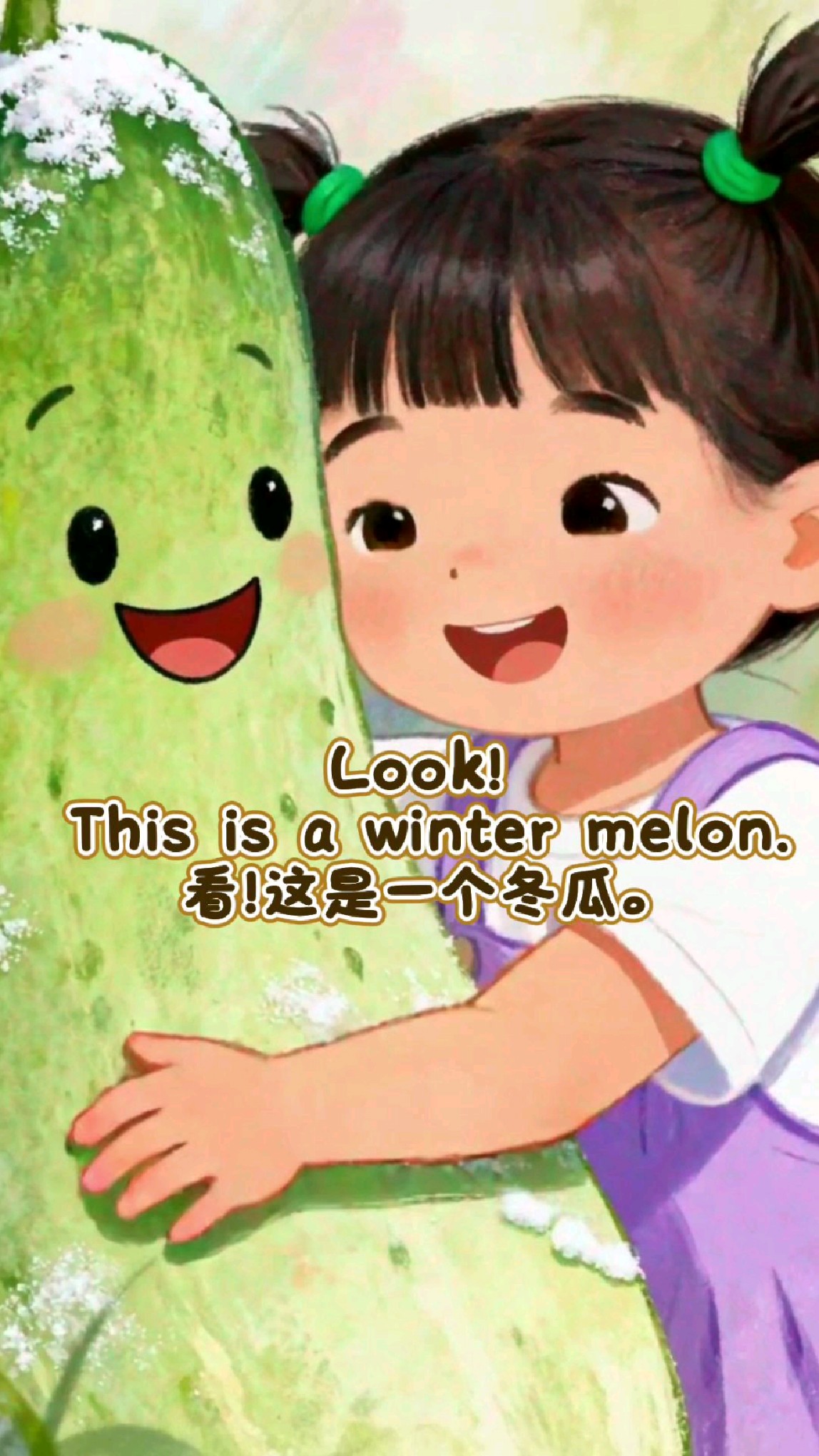 儿童英语启蒙绘本磨耳朵 ‖ 今日份蔬菜之冬瓜