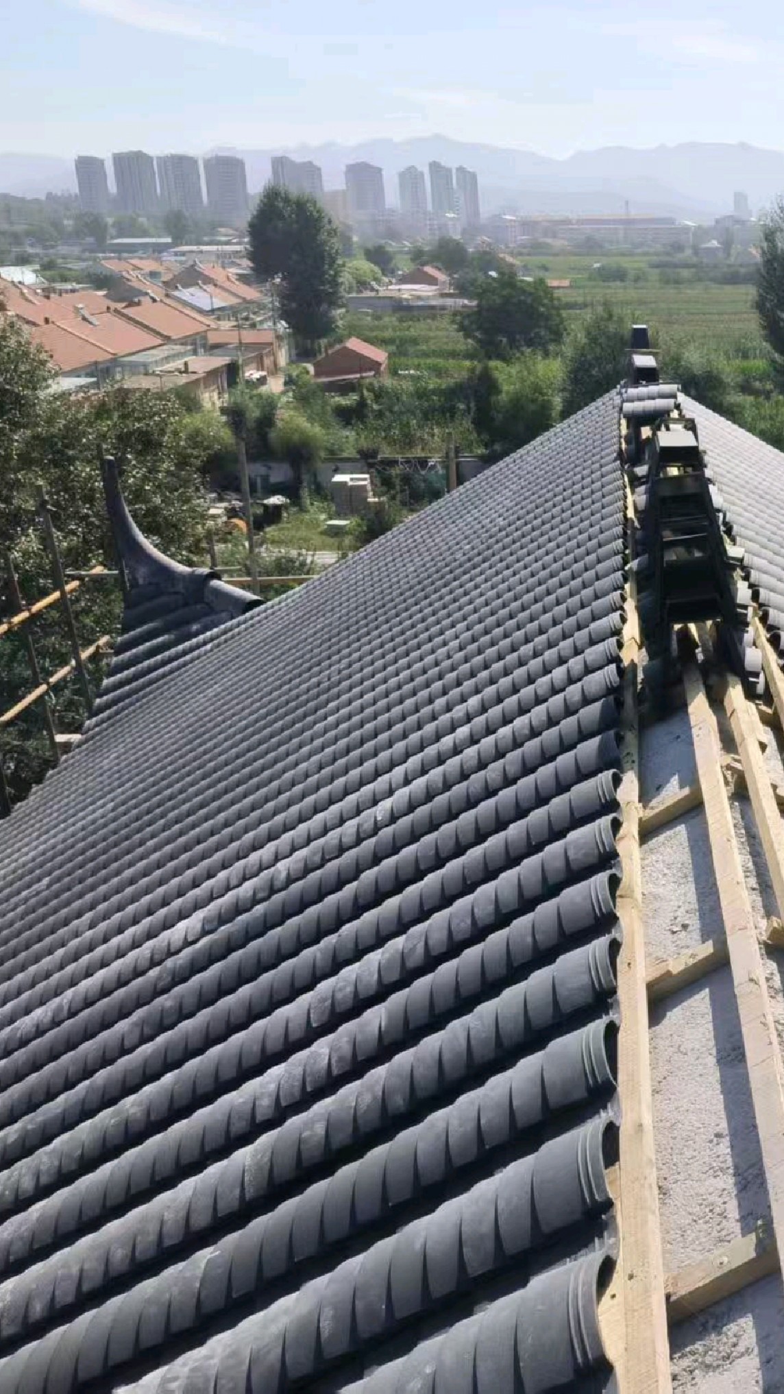 农村自建房小青瓦,新型高分子连体小青瓦,徽派小青瓦,老房换瓦