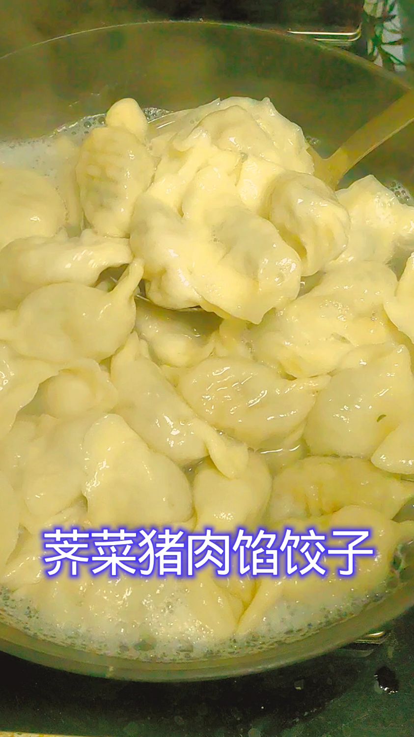 荠菜猪肉馅饺子 这样做鲜嫩多汁 不腥不柴 一口爆汁 真的太好吃了