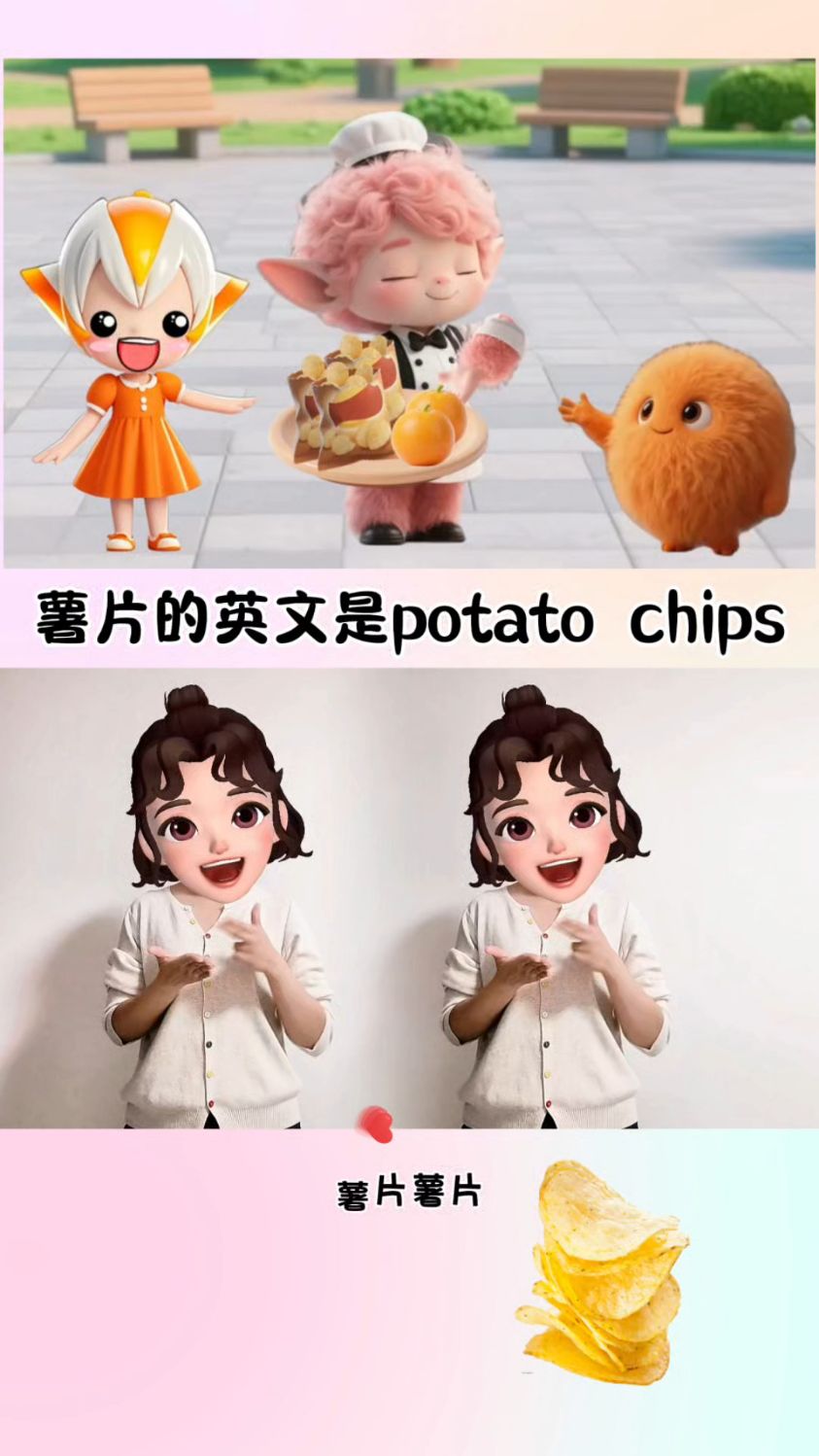 薯片的英文是potato chips