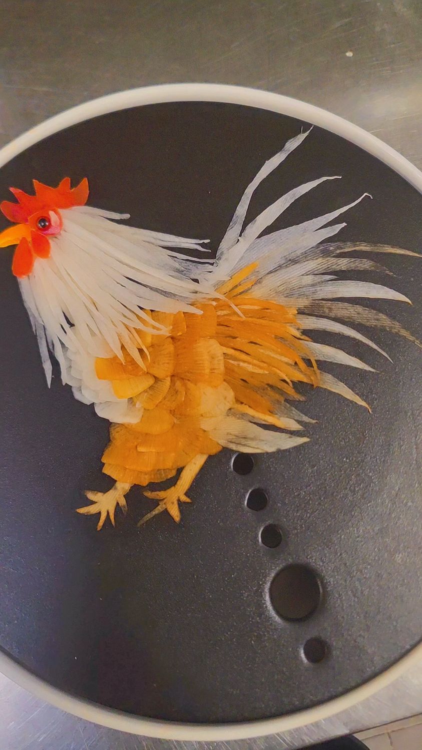 简单食材,制作,大公鸡