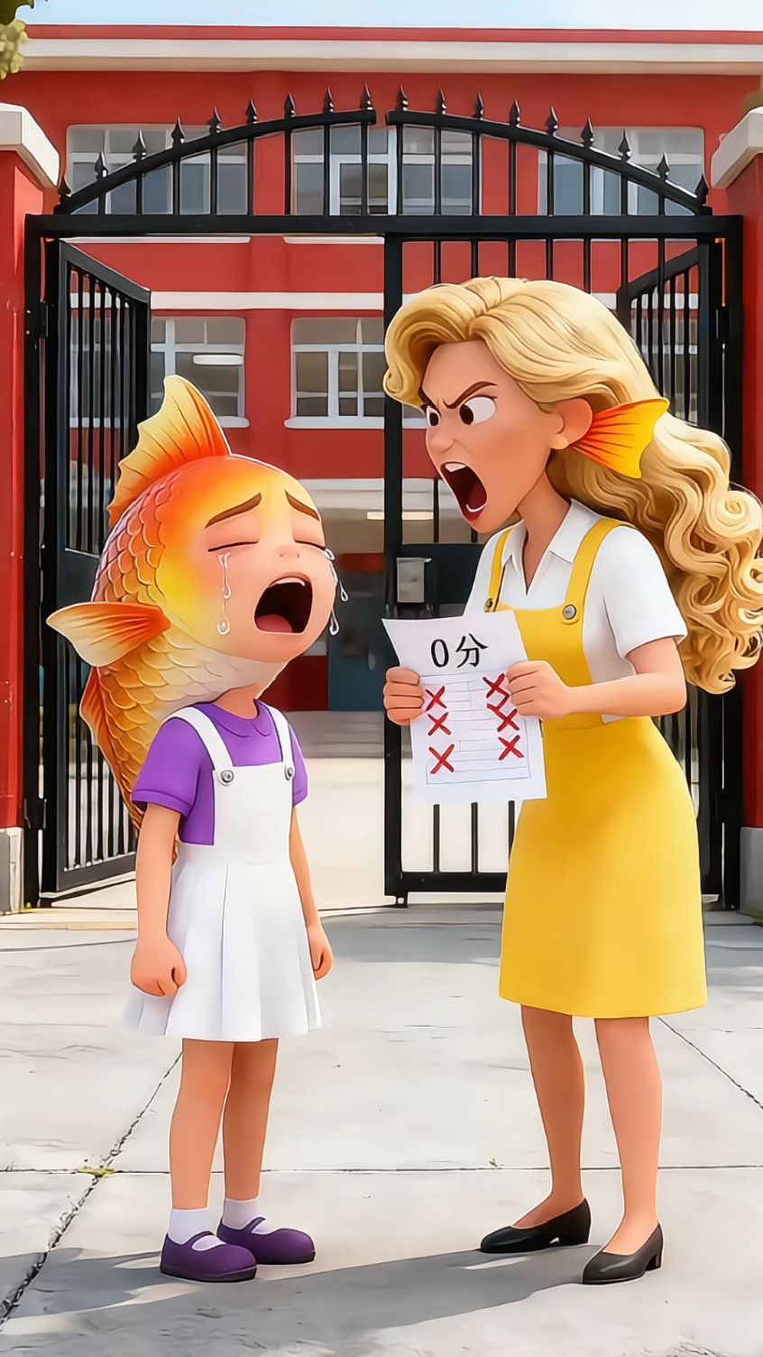 小鲤鱼考了0分妈妈很生气结果却来了个大反转大家都想不到