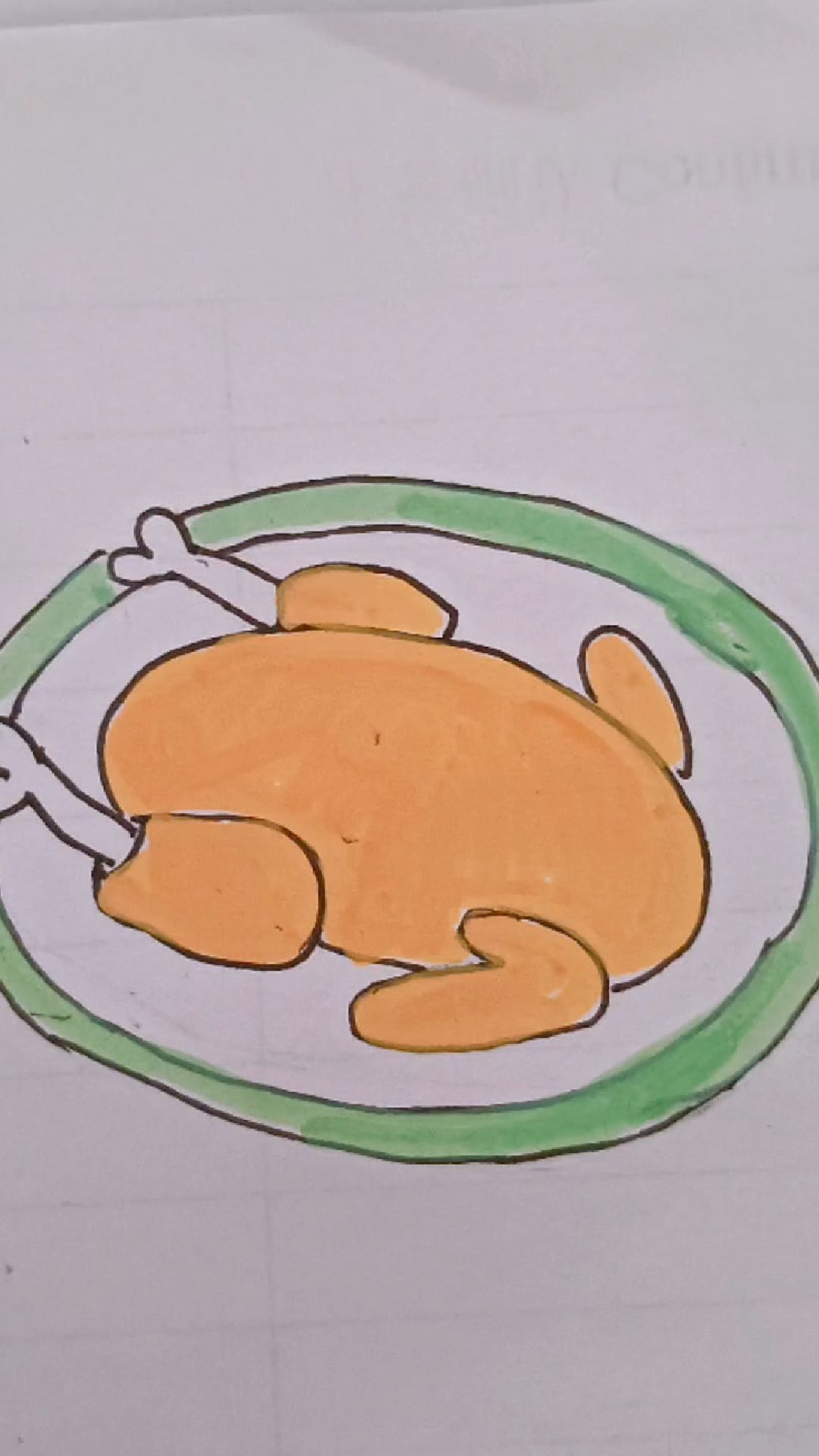 新年年夜饭简笔画