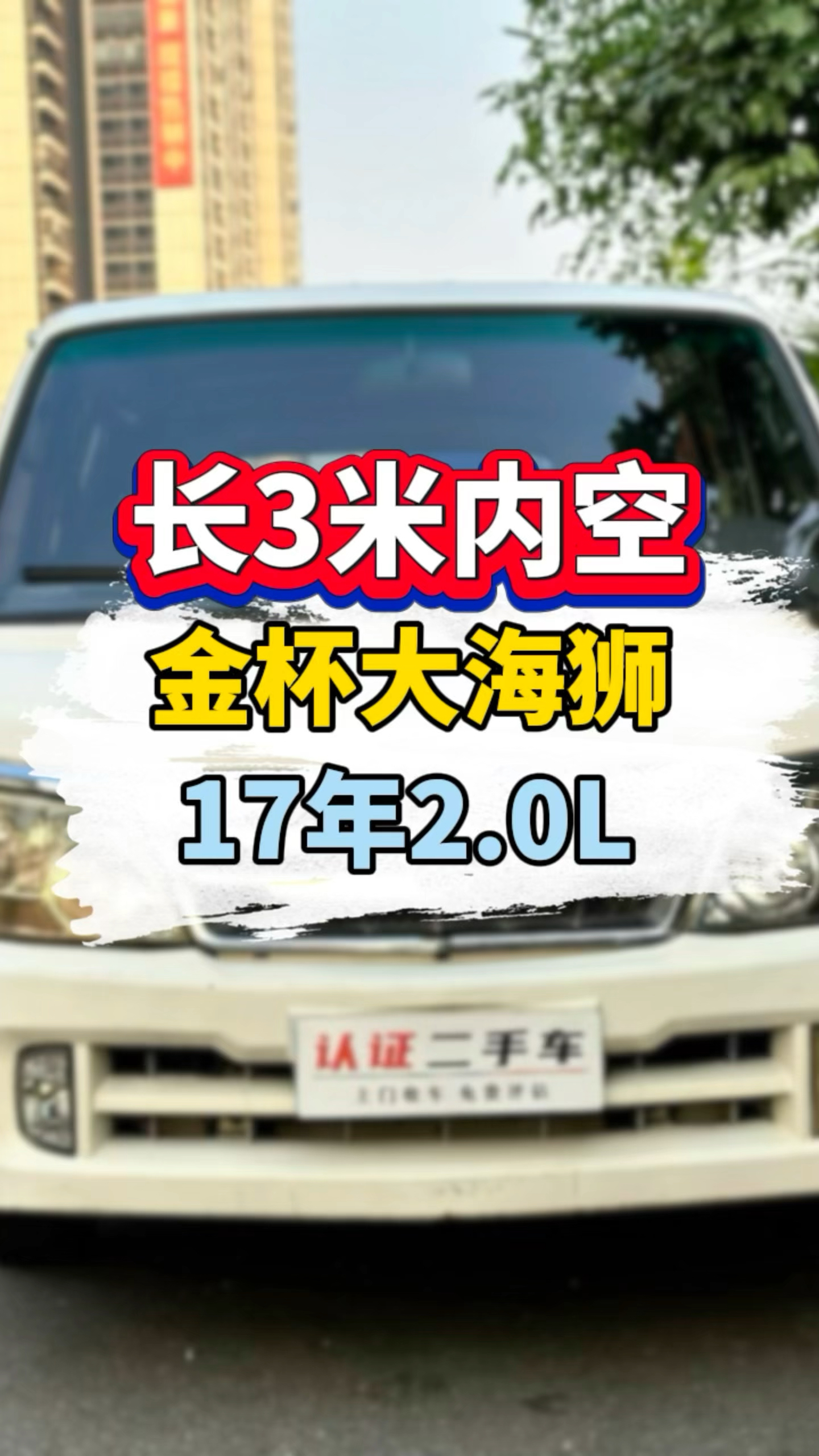 3米内空大面包,金杯大海狮,17年,一手车