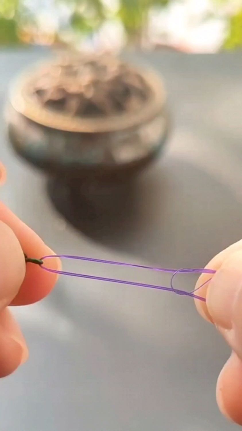 专业级鱼线结法:半月结绑法