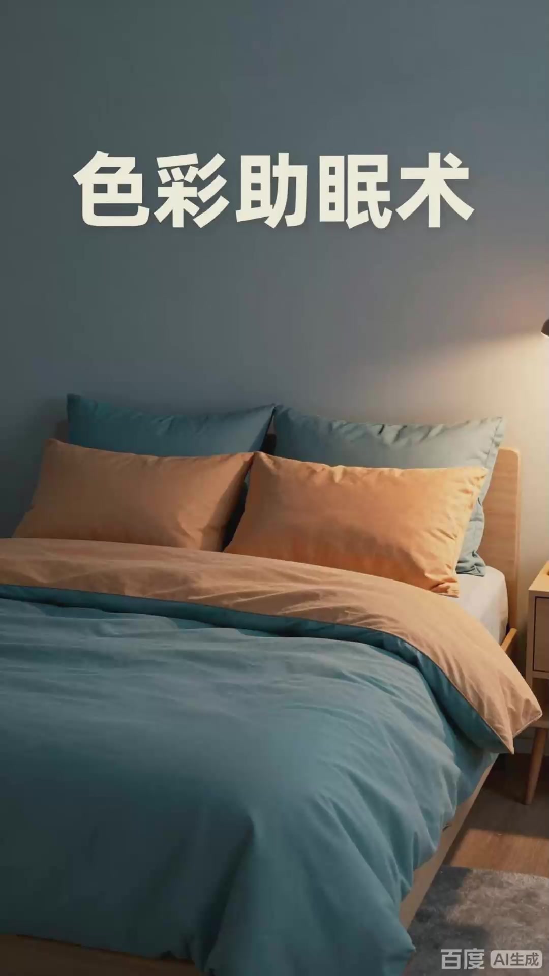 睡前可以色彩搭配，冷暖色调心情异，视觉影响伴睡眠！