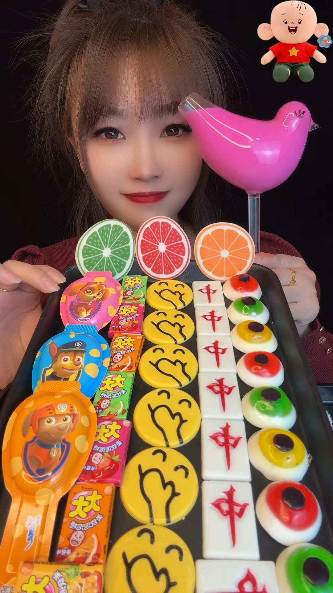 今天吃糖果拼盘表情包巧克力