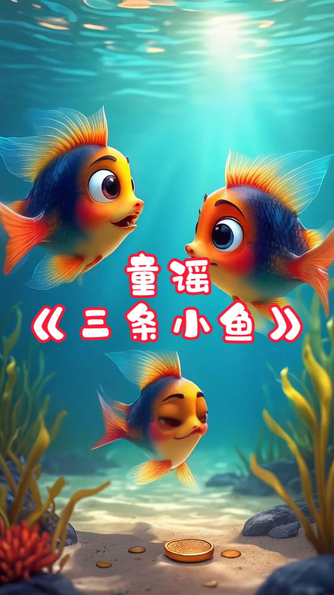 0-9岁早教启蒙童谣《三条小鱼》