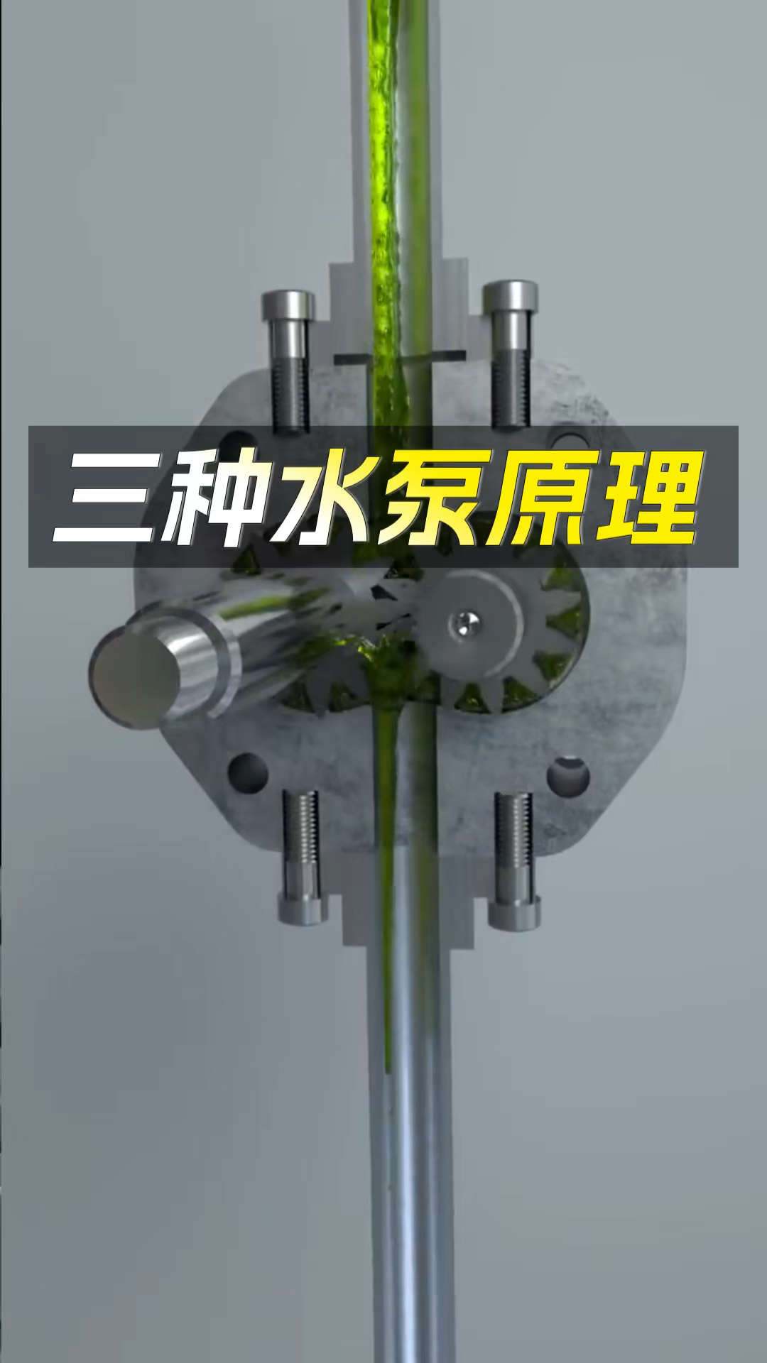 三种水泵原理动画