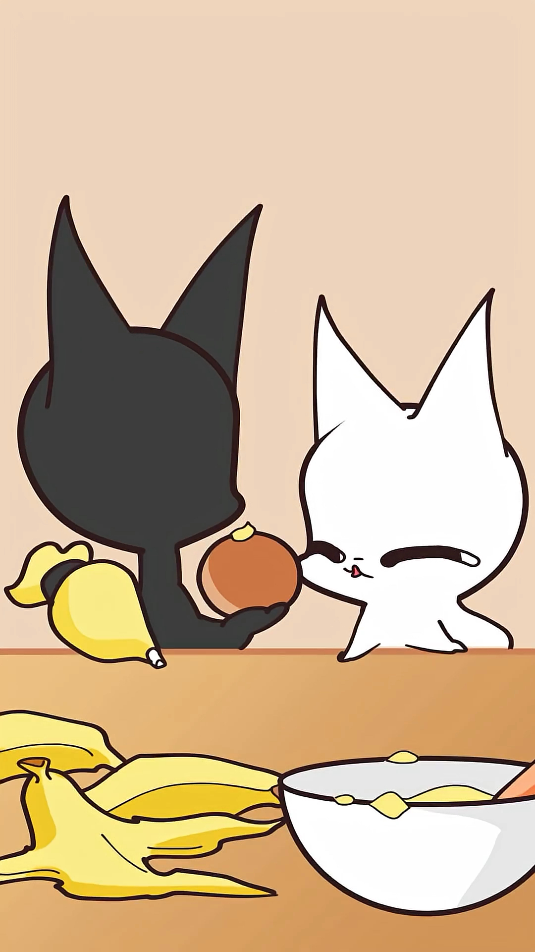 #搞怪猫咪制作甜甜圈 露馅了