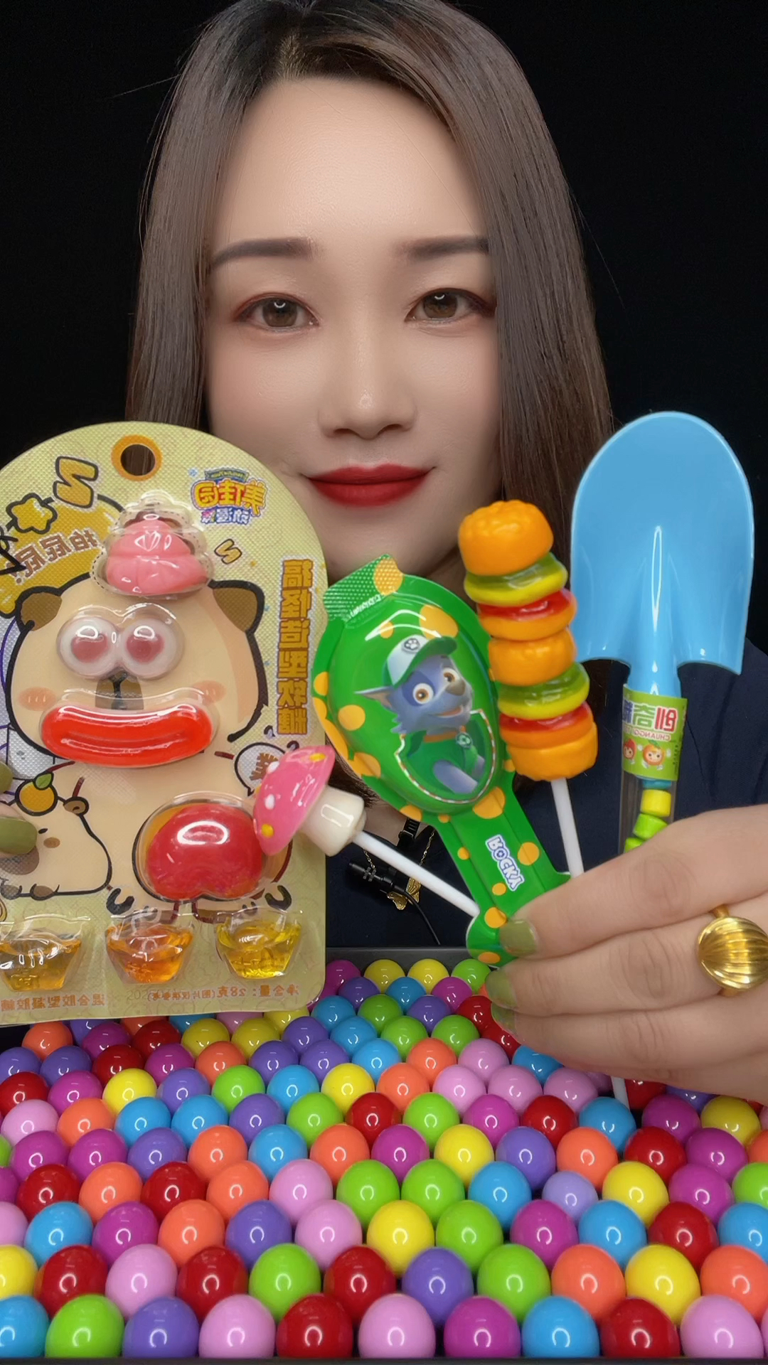 今天吃小铲子糖果 汉堡串串糖果