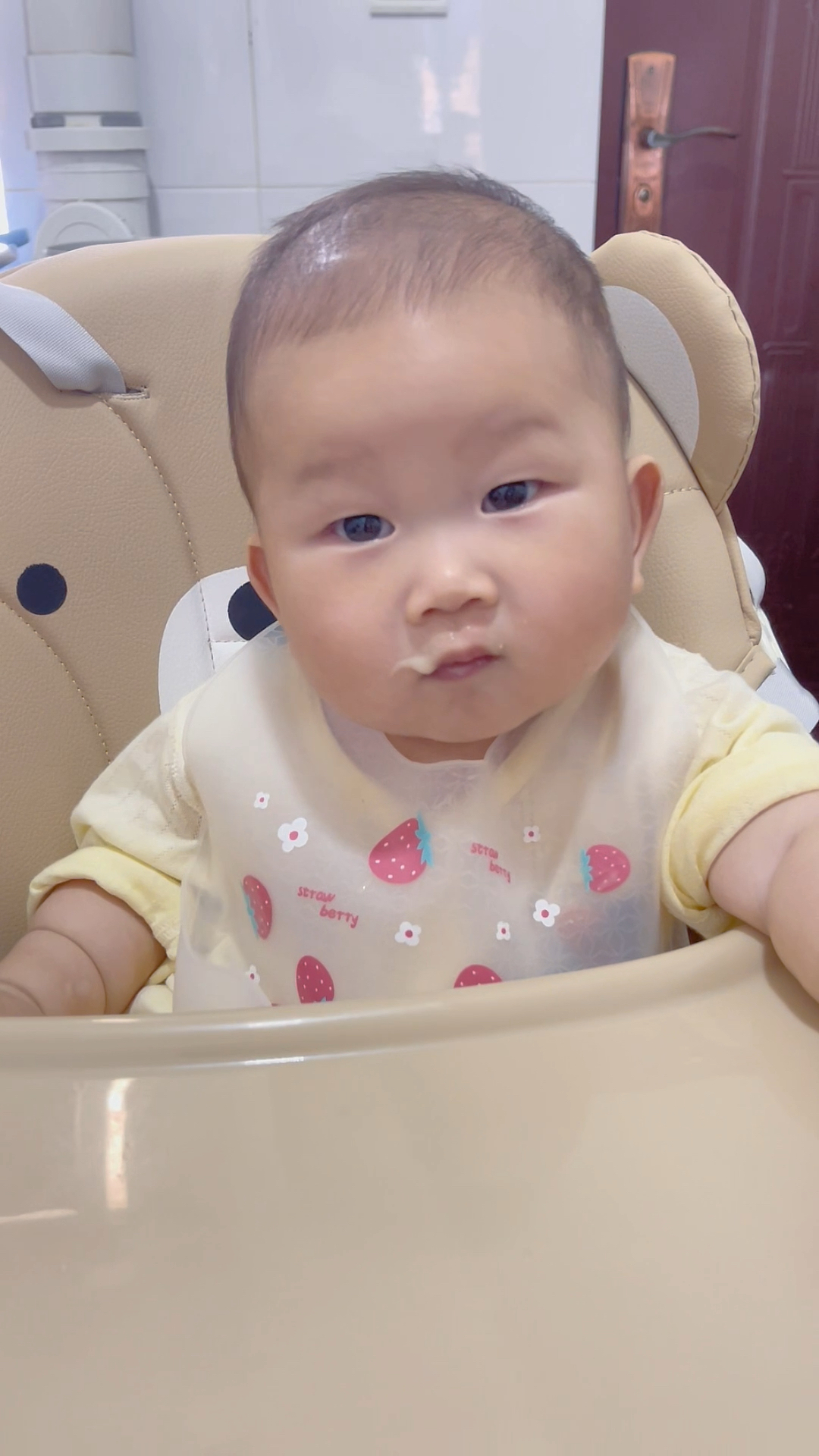 7月龄宝宝吃辅食第40天,今天做牛肉泥米粉给宝宝吃