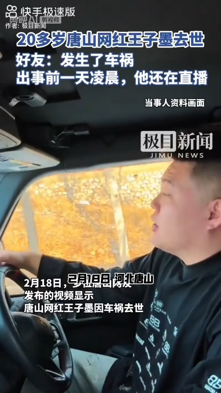 网红王子墨车祸去世