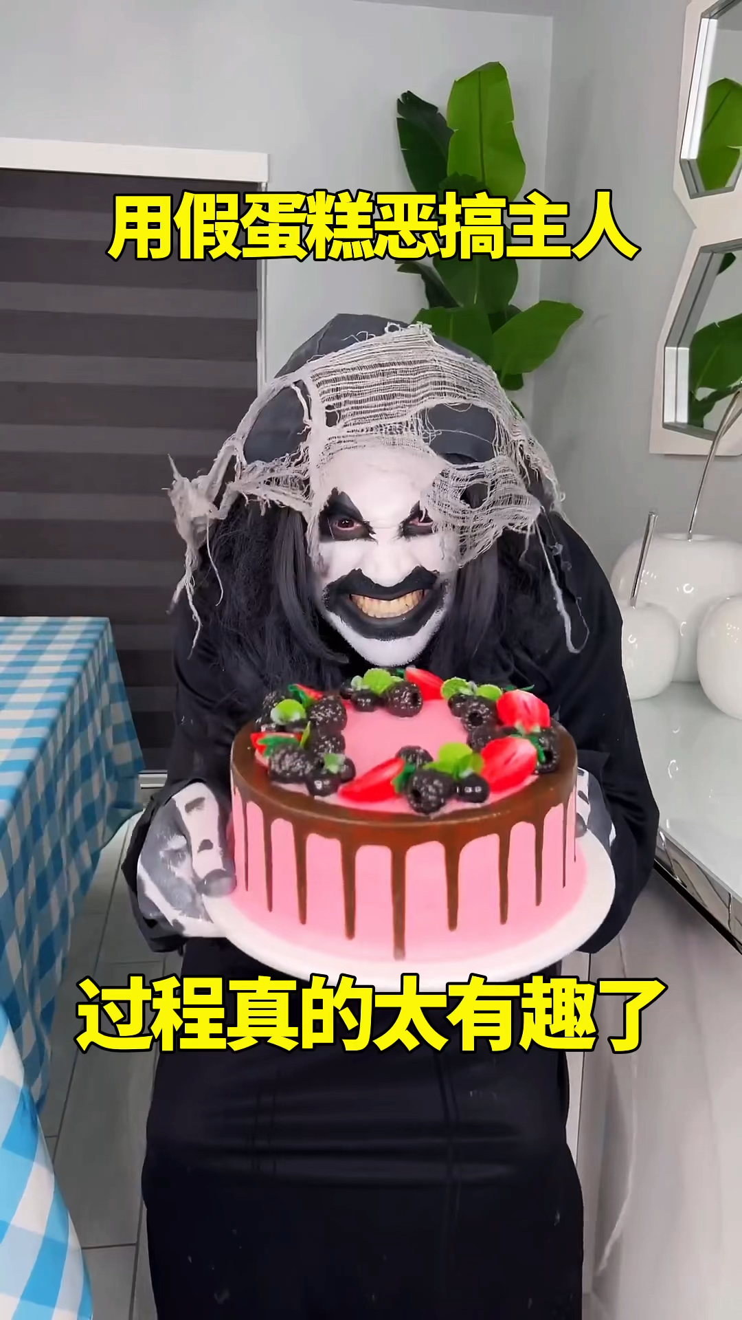 用假蛋糕恶搞主人,过程真的太有趣了!