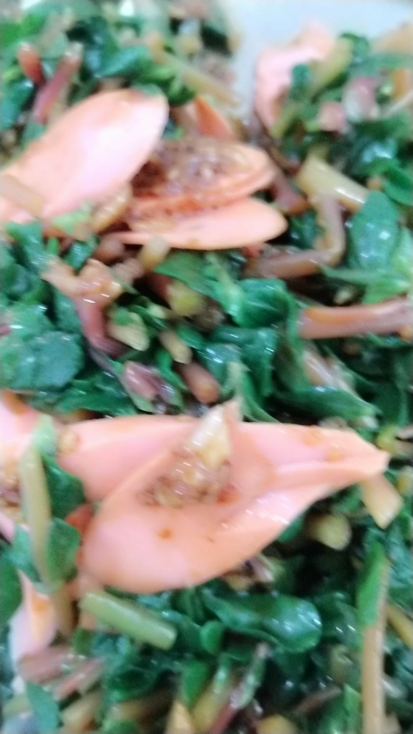 常吃野菜身体好,马扎菜拌大蒜