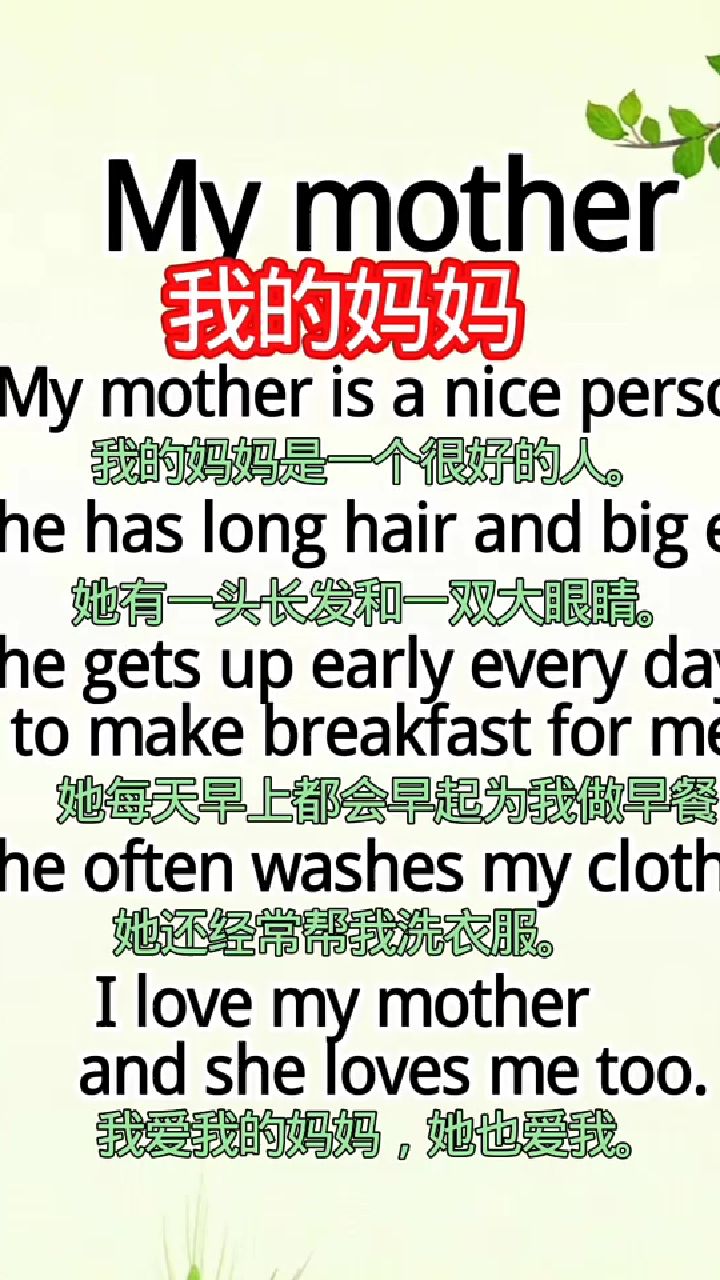 每天一篇英语小作文