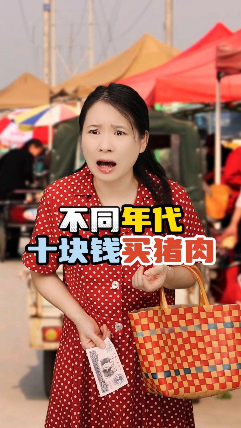 不同年代十块钱买猪肉