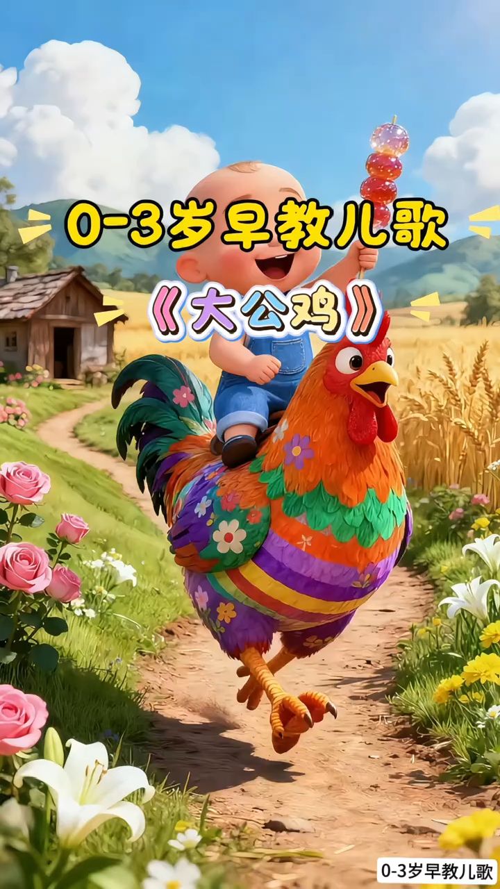 童谣《大公鸡真美丽》