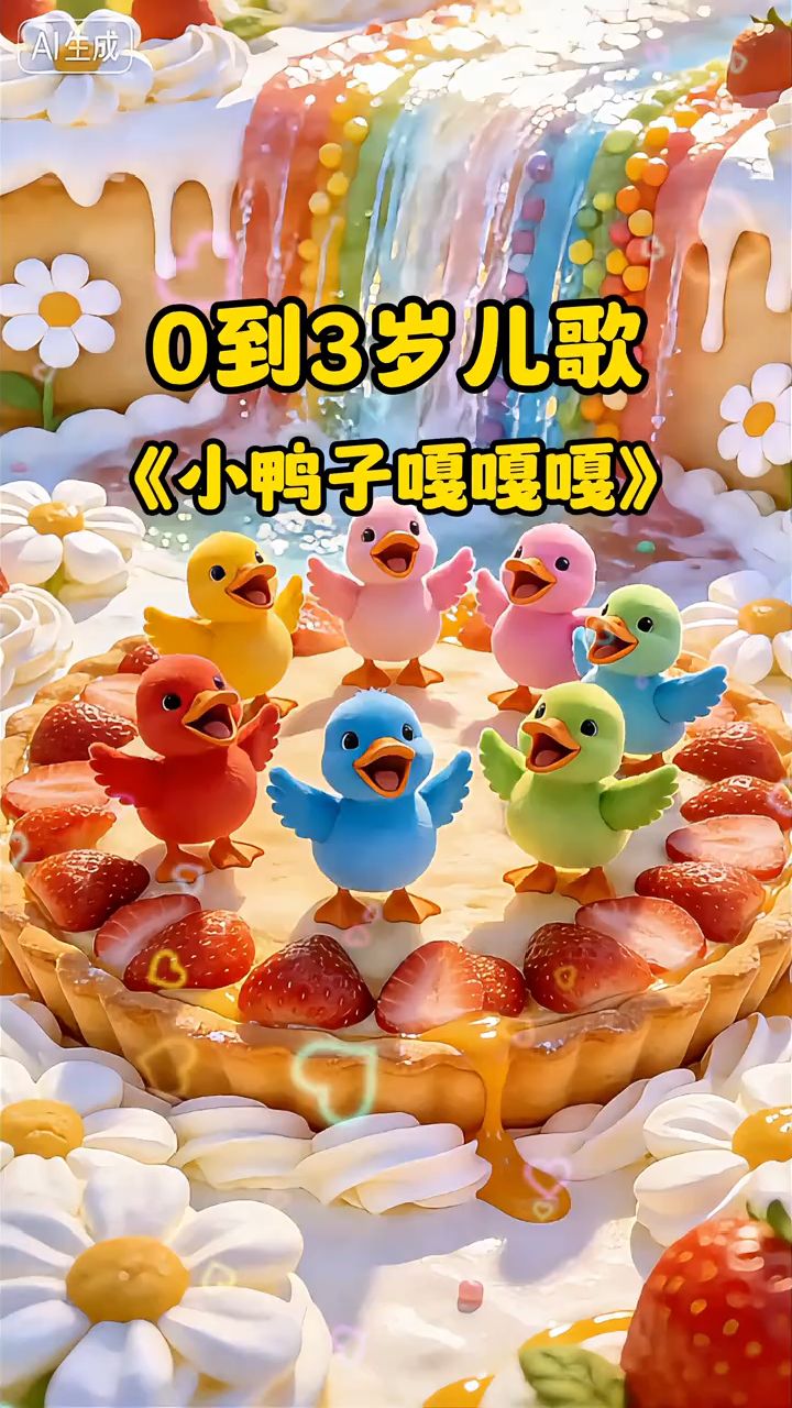 早教儿歌《小鸭子嘎嘎嘎》