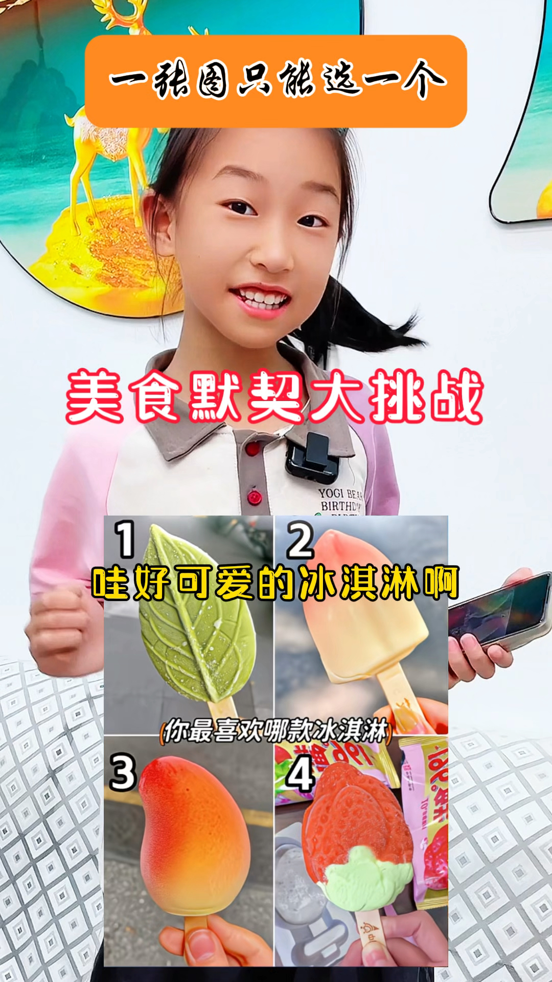 好吃的雪糕四选一,快来选一个吧!