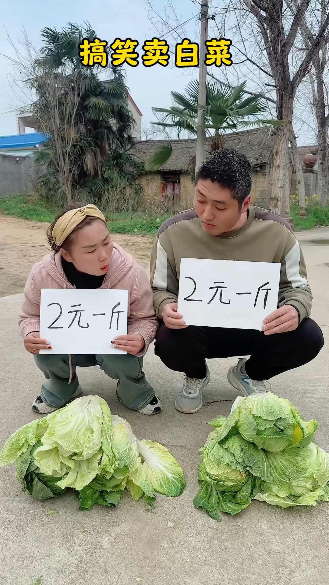 搞笑卖白菜。。。
