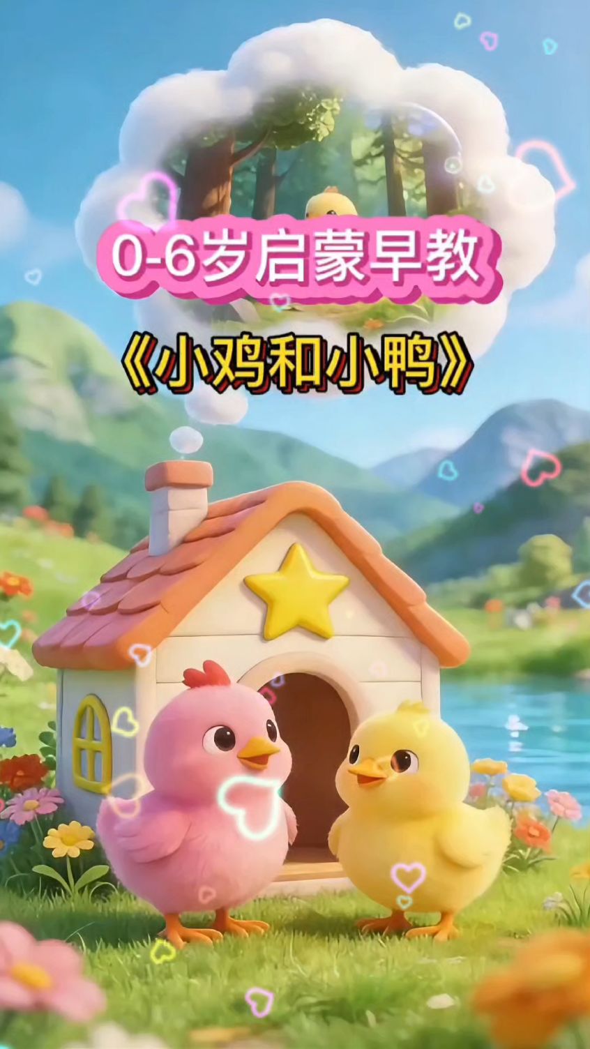 儿歌律动，儿童启蒙早教儿歌，小鸡和小鸭