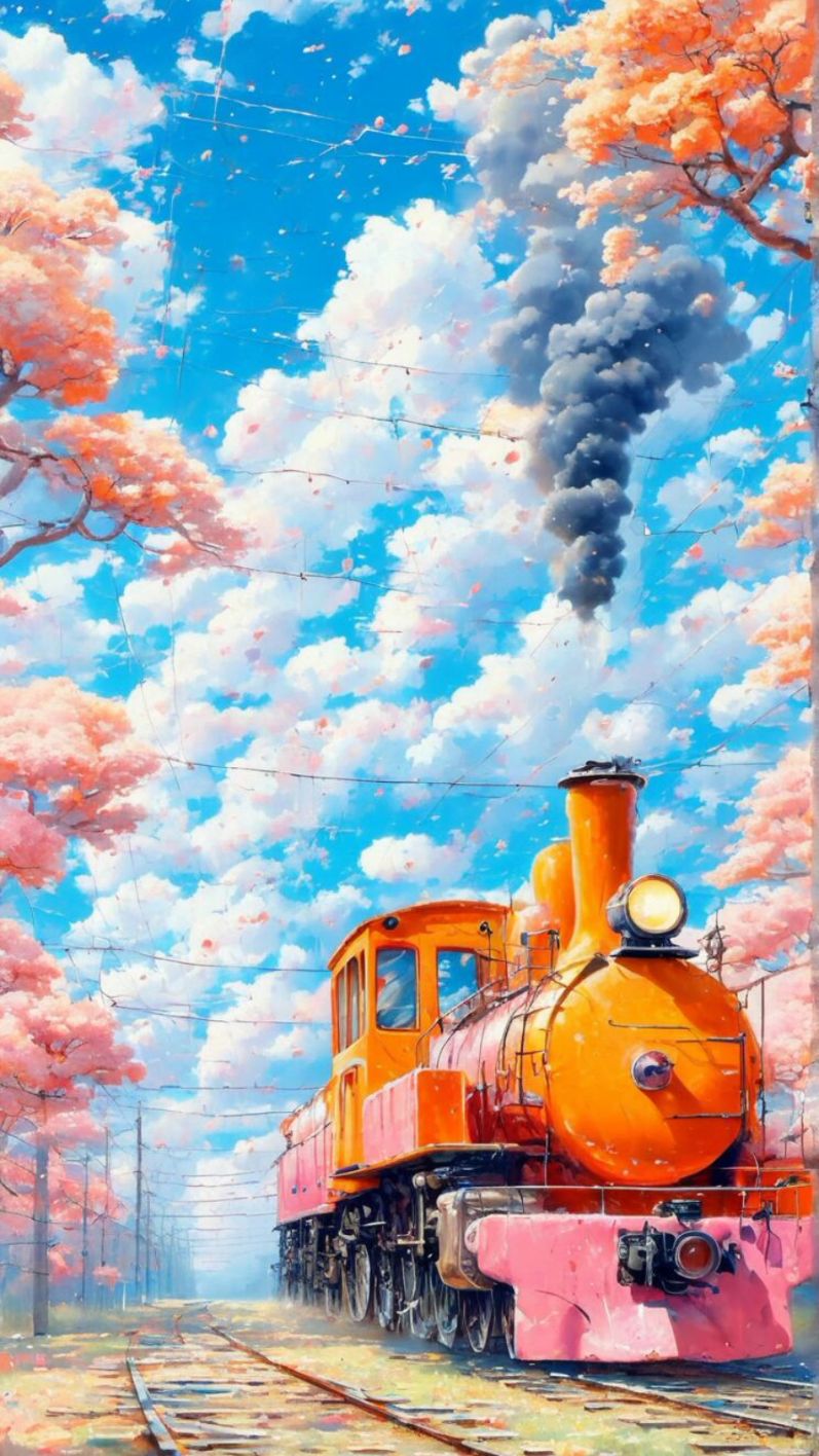 日式插画,手机壁纸