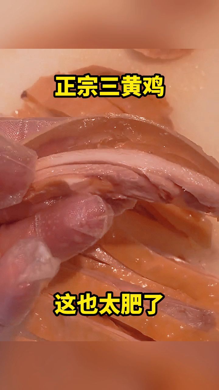 正宗三黄鸡,这也太肥了。