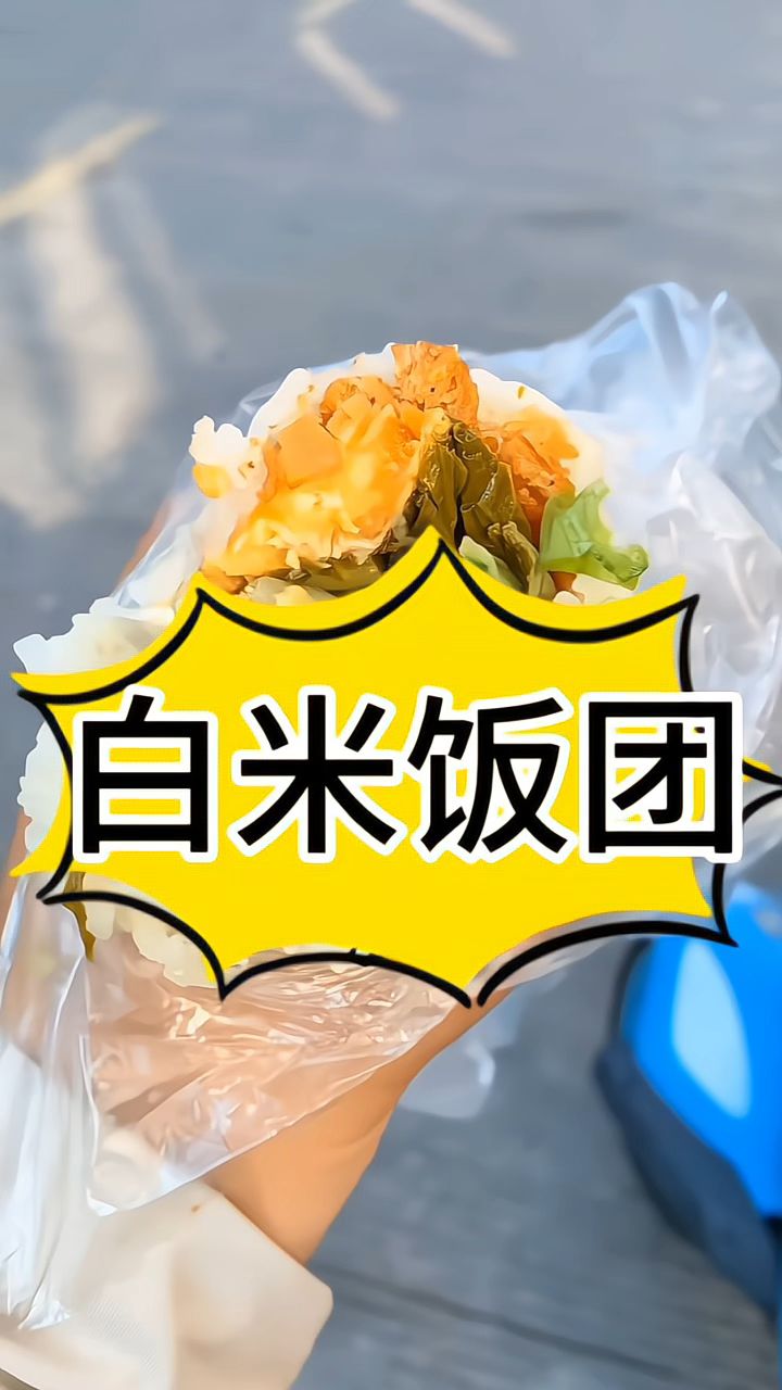 今天来吃白米饭团