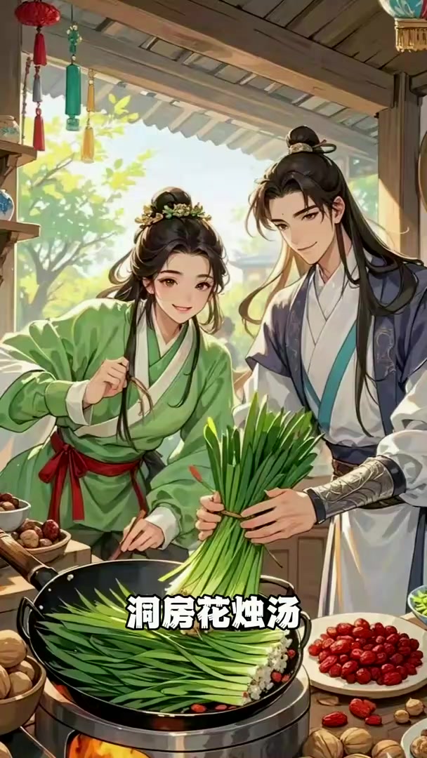 韭菜核桃汤俗称洞房花烛汤,健康养生知识分享。