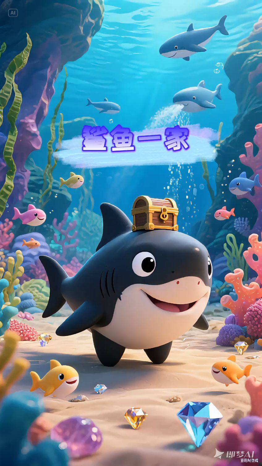 儿歌鲨鱼一家 shark doo doo doo 早教益智宝宝跟着音乐扭起来儿童