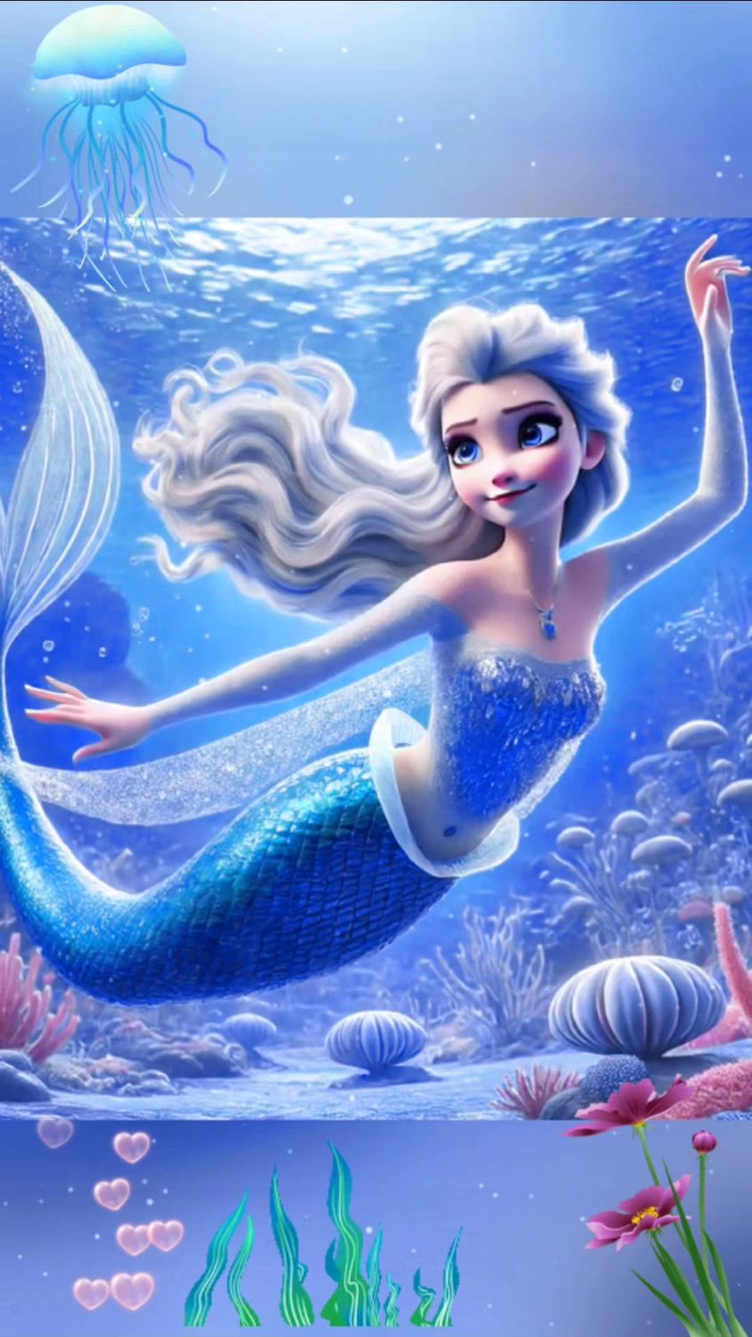 美人鱼艾莎公主找到了真爱!