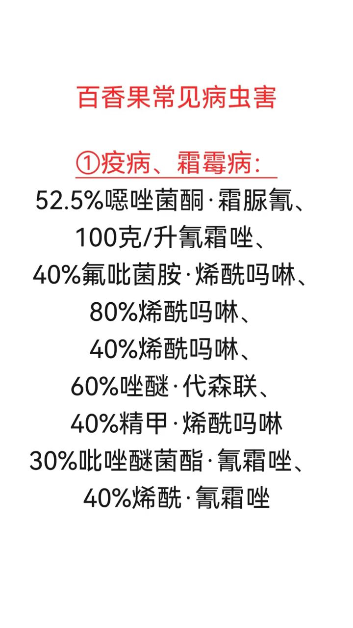 百香果常见病虫害防治,服务三农