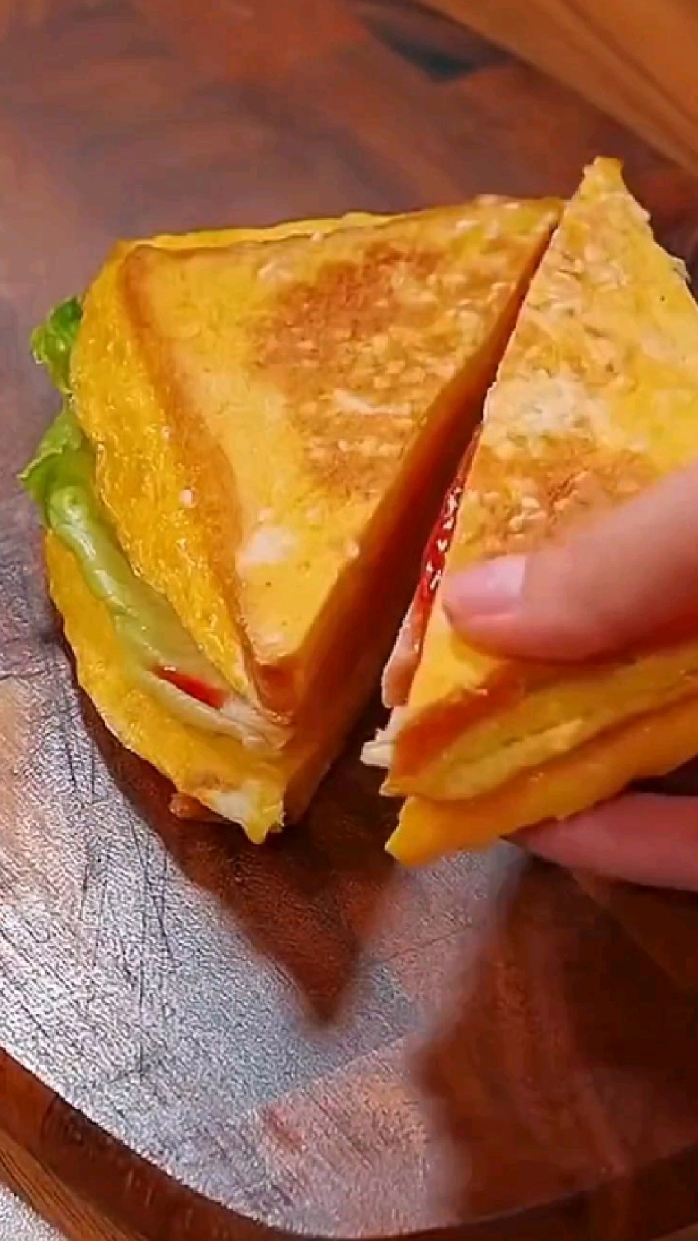 一定要给家里孩子做的营养早餐——鸡蛋火腿三明治