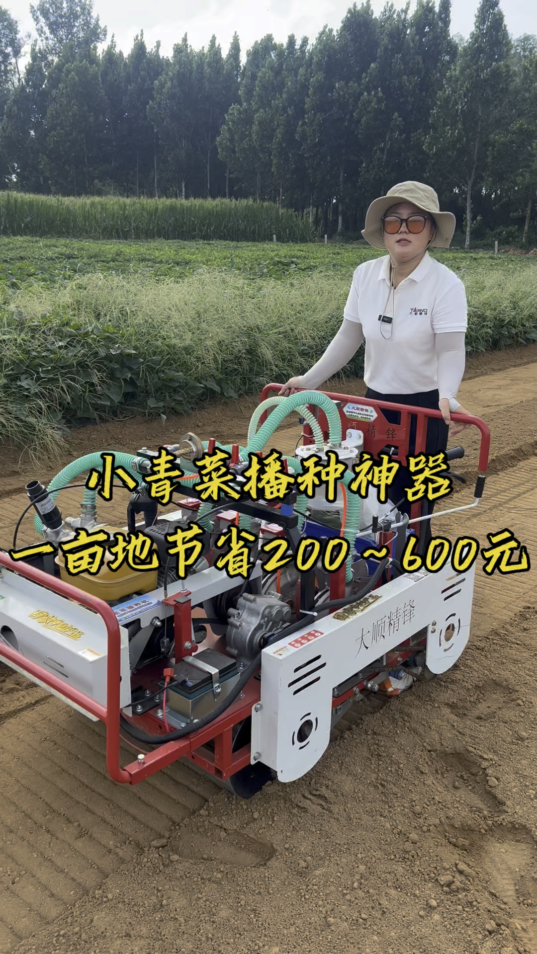 小青菜播种神器,一亩地节省种子以及人工成本200～600元#蔬菜的