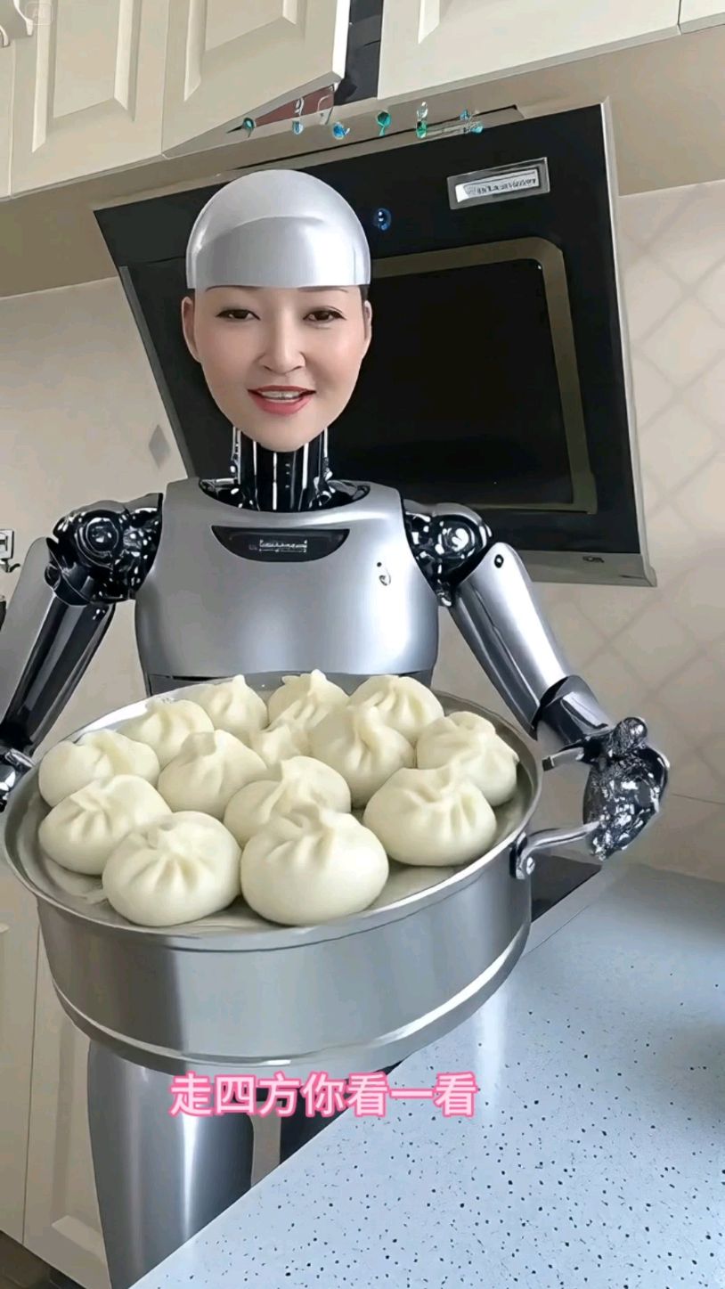 AI智能机器人蒸包子