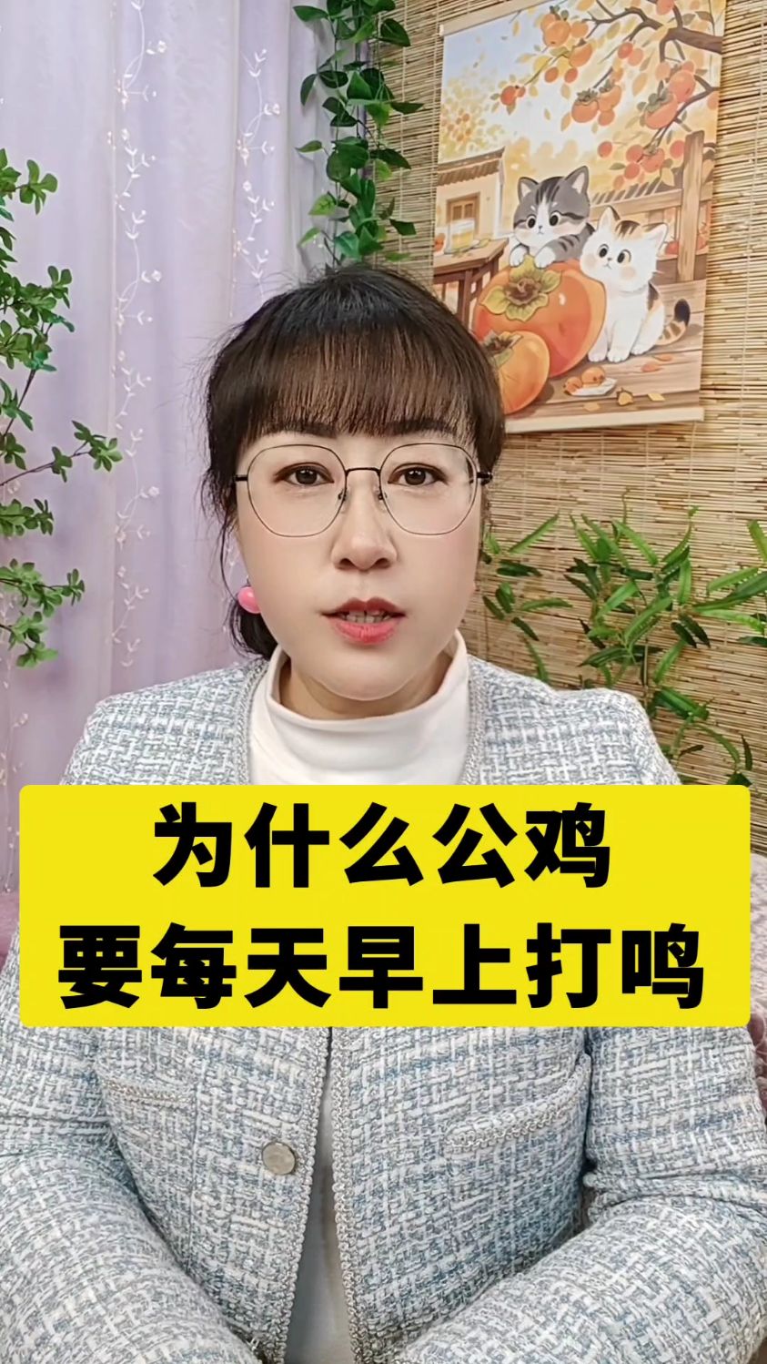 为什么公鸡要每天早上打鸣