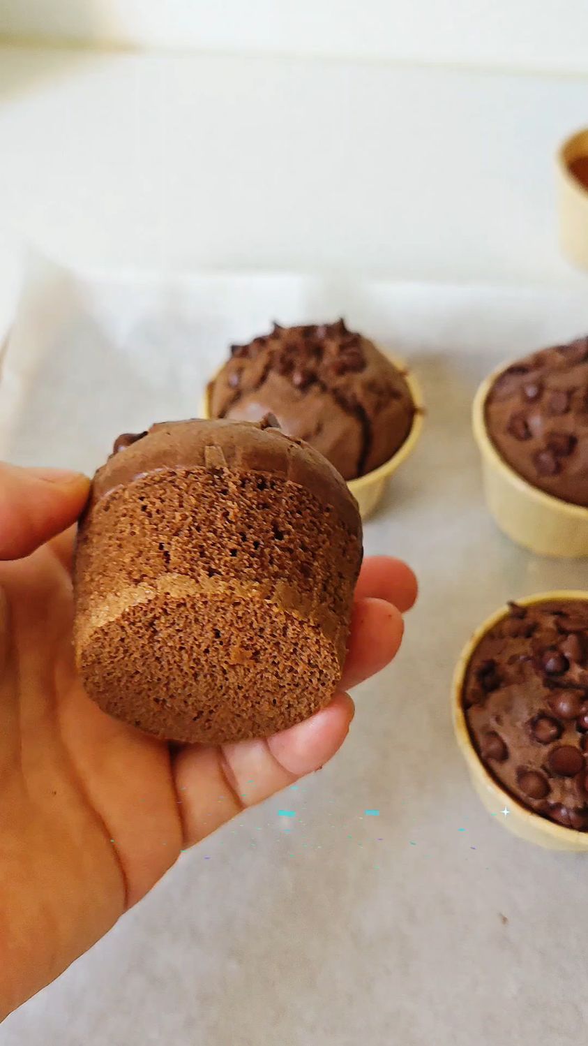 简单的搅拌就能做出好吃的巧克力马芬,手残党快做起来吧