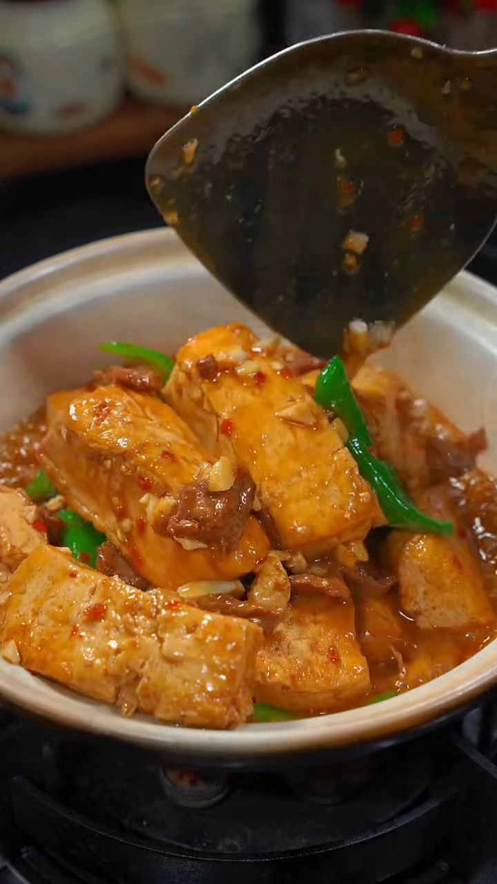 小炒豆腐这样做法太漂亮了