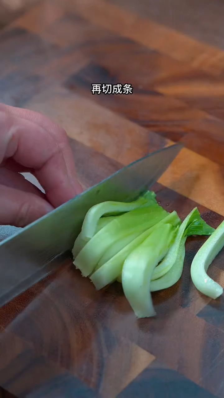 上海青炒肉新做法
