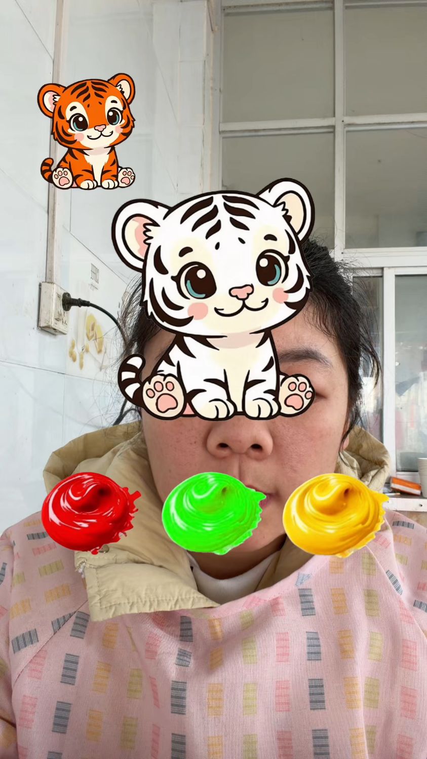帮助小老虎涂颜色