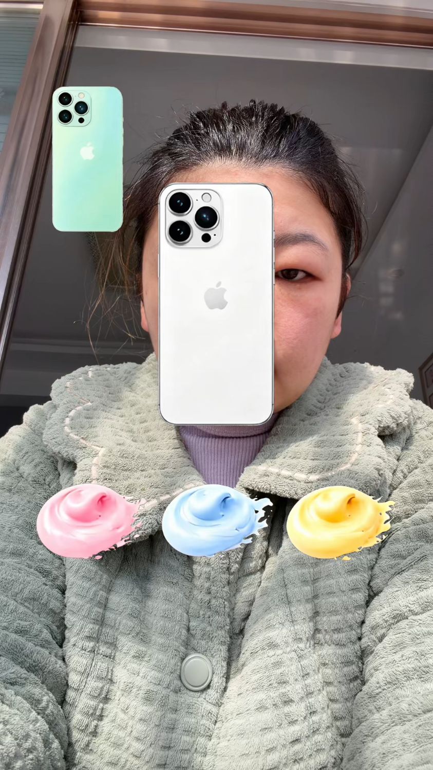 给我的苹果手机涂颜色
