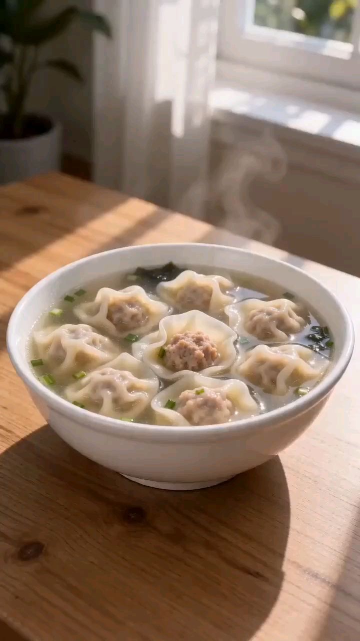 三全馄饨,薄皮嫩馅,鲜美汤汁,每一口都是江南的诗意