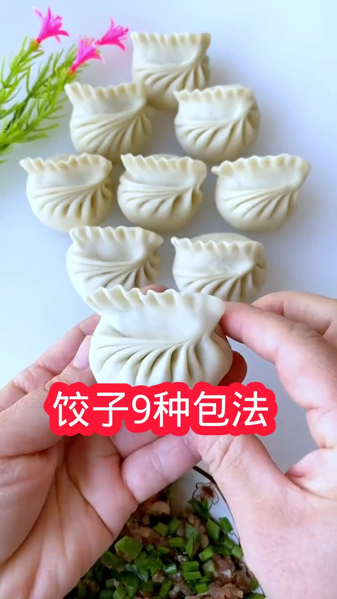 马上过年了妈妈要学会饺子九种包法# 饺子的花式包法.
