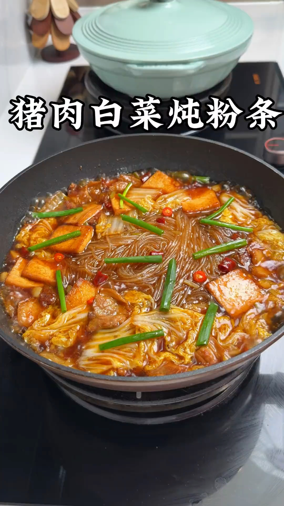 降温了，给家人做一锅猪肉白菜炖粉条，简单好吃又下饭.