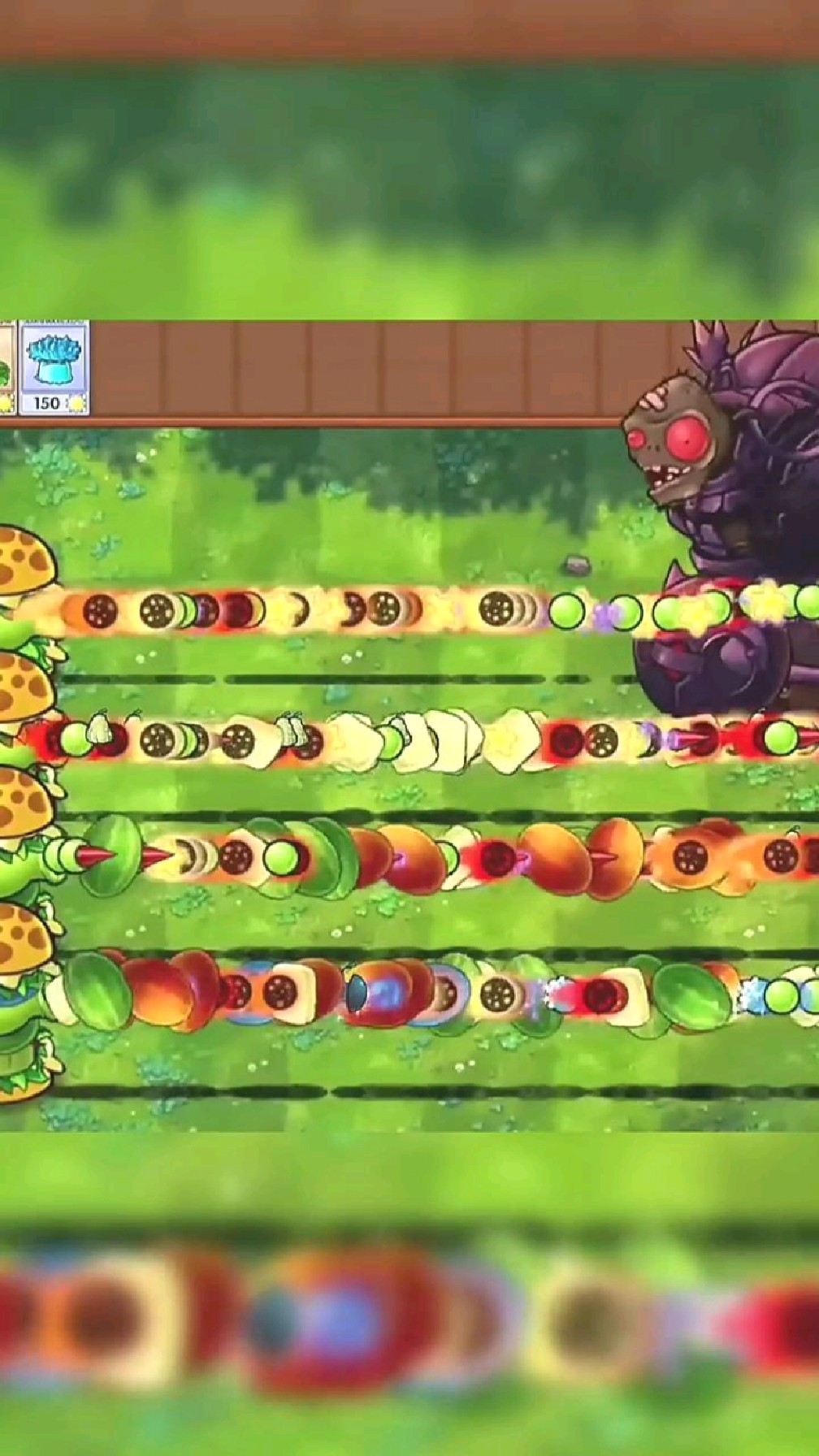 植物大战僵尸:汉堡王发射不同子弹VS究极黑曜石巨人僵尸